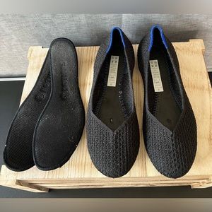 Rothy's Black Honeycomb Flats Size 9.5